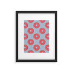 FAST FOOD / Donut - pattern Framed Art Print Gallery Image 5