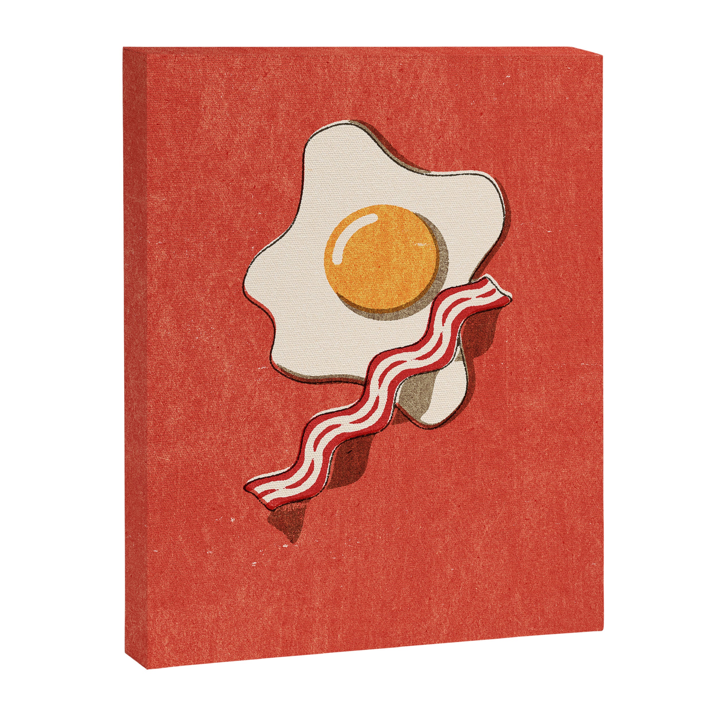 FAST FOOD / Egg and Bacon Canvas Print Gallery Image 6