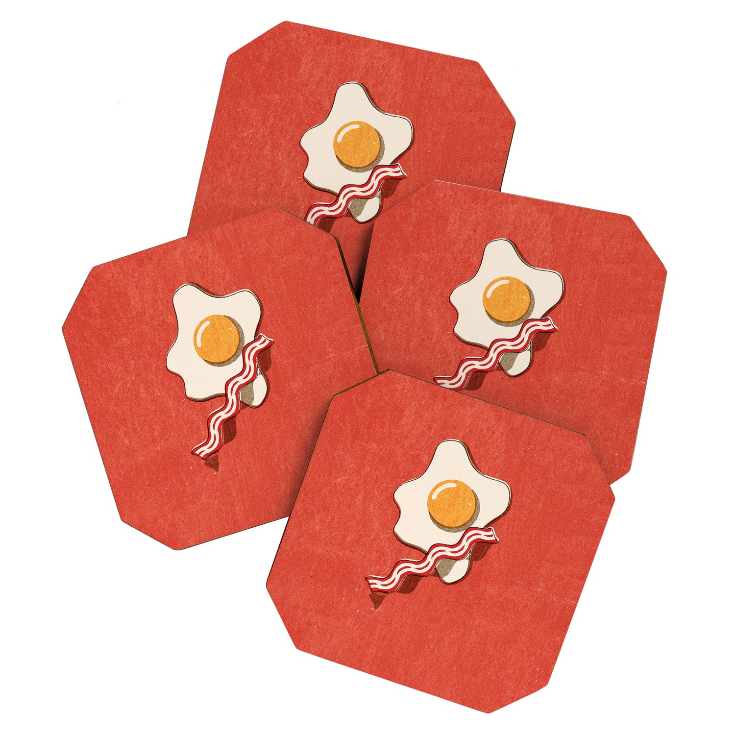 FAST FOOD / Egg and Bacon Coaster Gallery Image 1