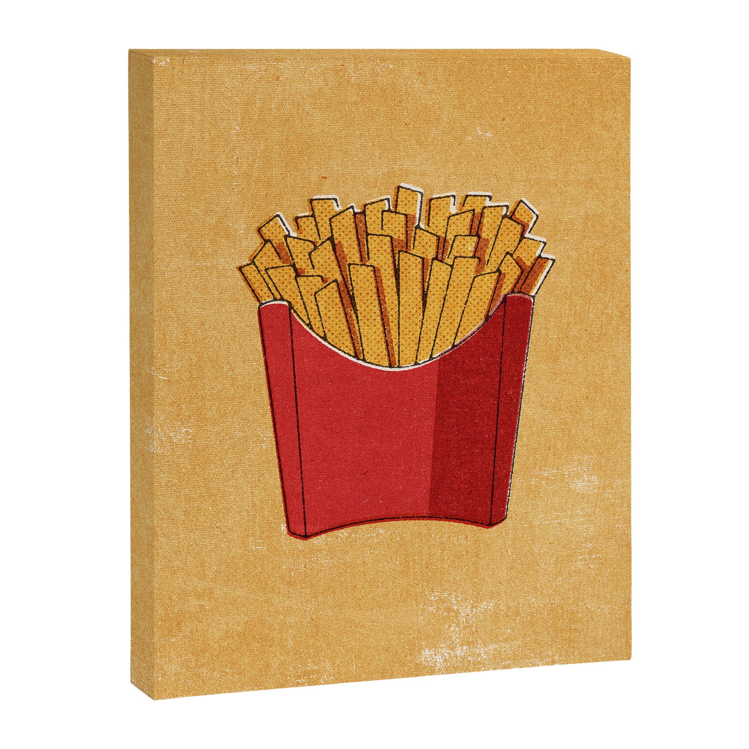 FAST FOOD / Fries Canvas Print Gallery Image 6