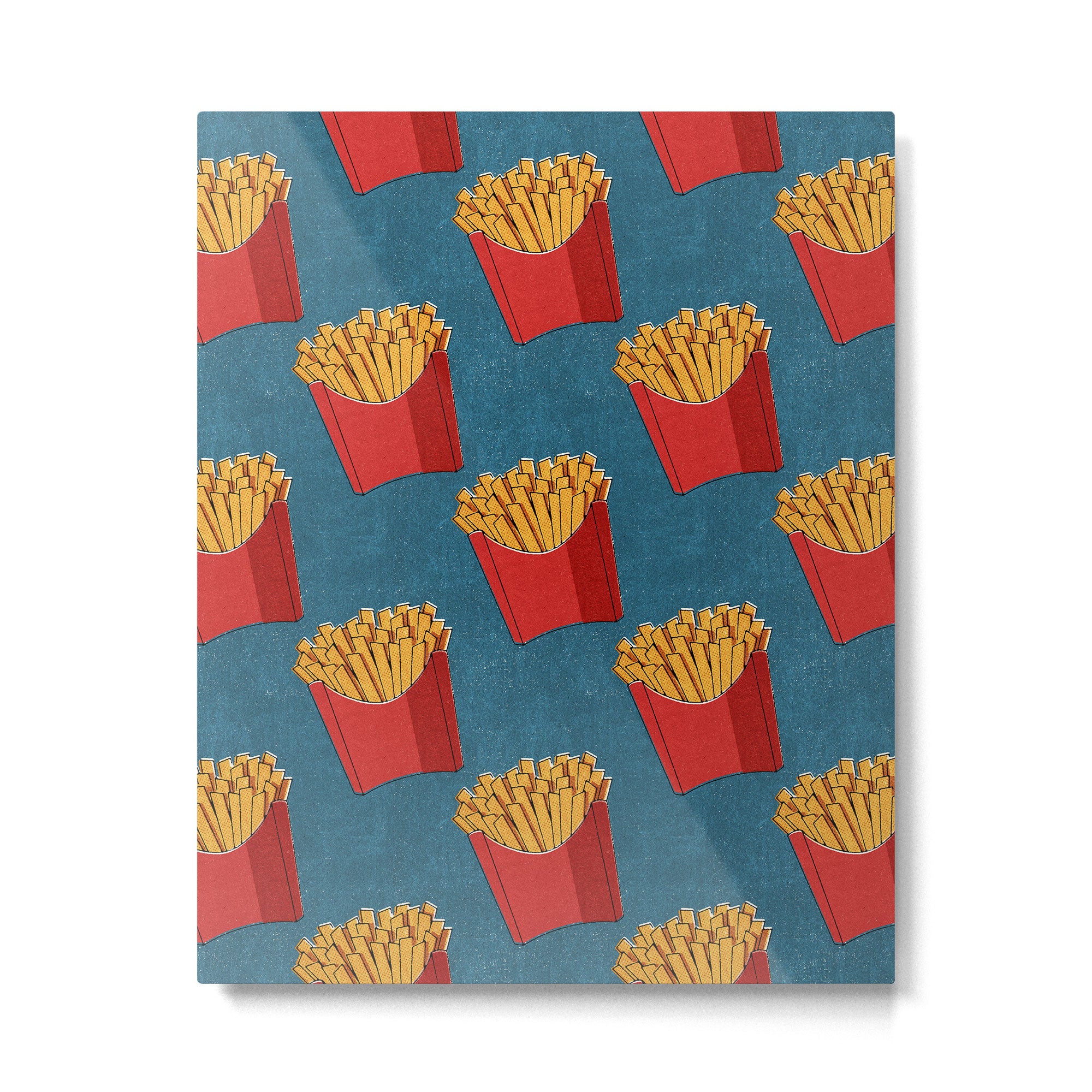 FAST FOOD / Fries - pattern Metal Print Gallery Image 4