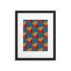 FAST FOOD / Fries - pattern Framed Art Print Gallery Image 5