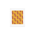 FAST FOOD / Hot Dog - pattern Art Print Gallery Image 1