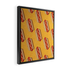 FAST FOOD / Hot Dog - pattern Framed Canvas Print Gallery Image 2