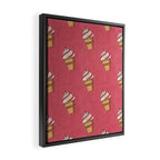 FAST FOOD / Ice Cream - pattern Framed Canvas Print Gallery Image 2