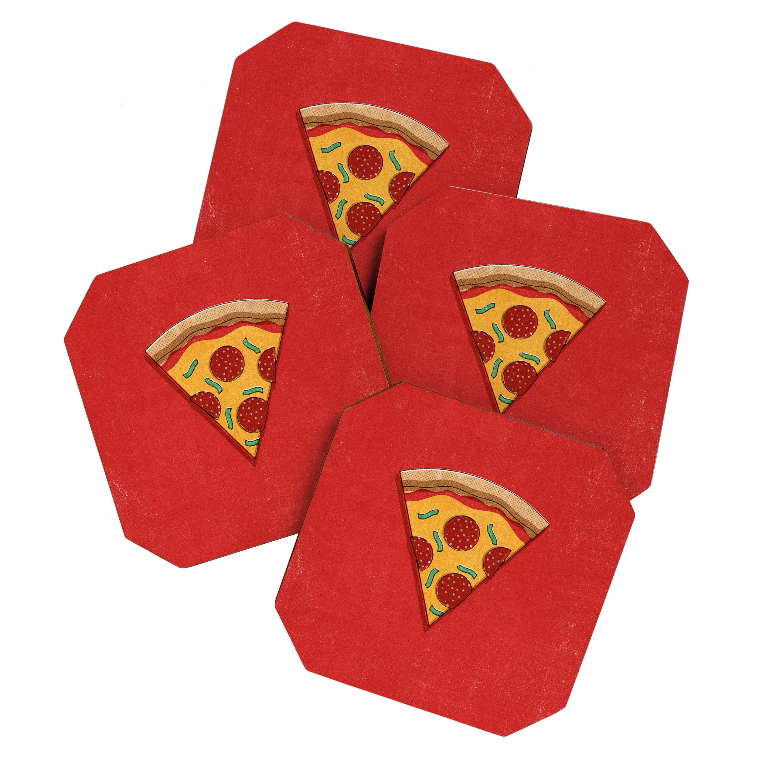 FAST FOOD / Pizza Coaster Gallery Image 1