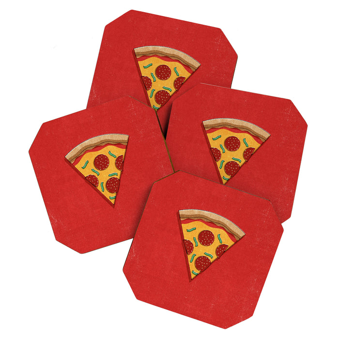 FAST FOOD / Pizza Coaster Gallery Image 1