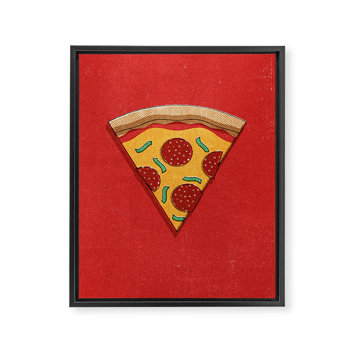 FAST FOOD / Pizza Framed Canvas Print Gallery Image 1