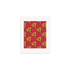 FAST FOOD / Pizza - pattern Art Print Gallery Image 1