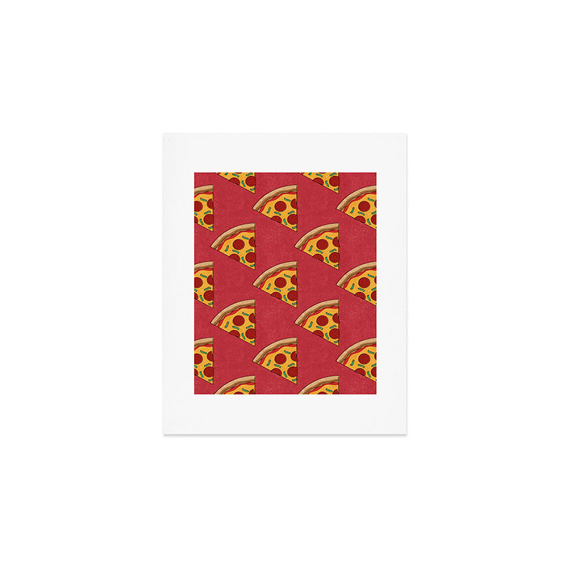 FAST FOOD / Pizza - pattern Art Print Gallery Image 1