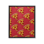 FAST FOOD / Pizza - pattern Framed Canvas Print Gallery Image 6