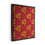 FAST FOOD / Pizza - pattern Framed Canvas Print Gallery Image 2