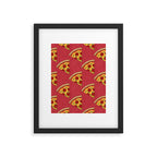 FAST FOOD / Pizza - pattern Framed Art Print Gallery Image 5