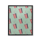 FAST FOOD / Softdrink - pattern Framed Canvas Print Gallery Image 6