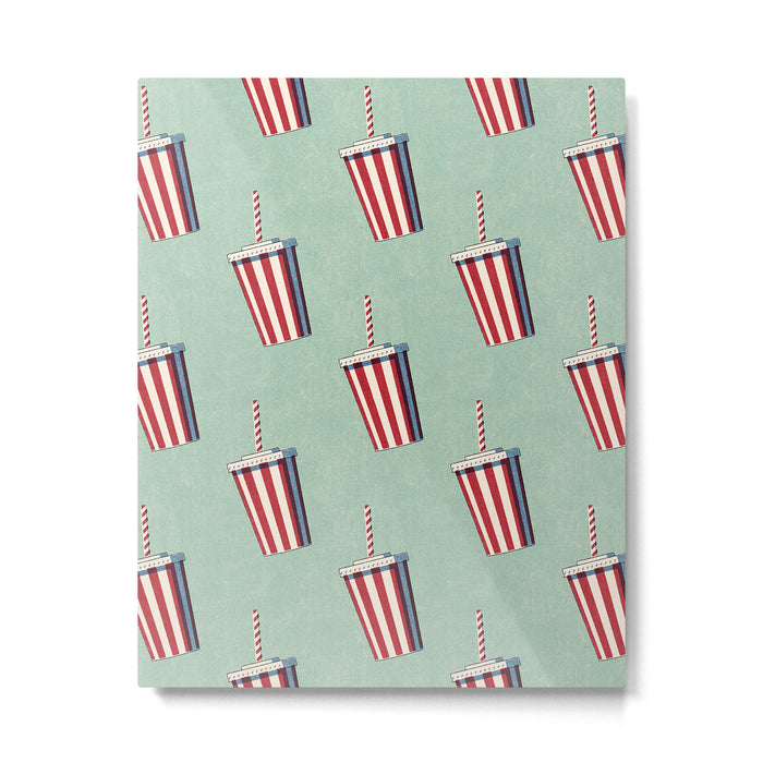 FAST FOOD / Softdrink - pattern Metal Print Gallery Image 1