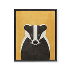 FAUNA / Badger Framed Canvas Print Gallery Image 6