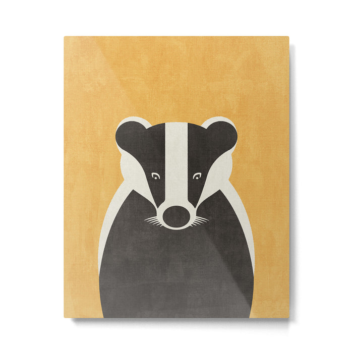 FAUNA / Badger Metal Print Gallery Image 1