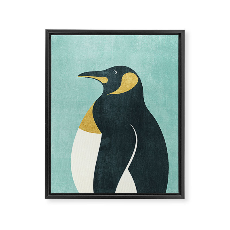 FAUNA / Emperor Penguin Framed Canvas Print Gallery Image 6