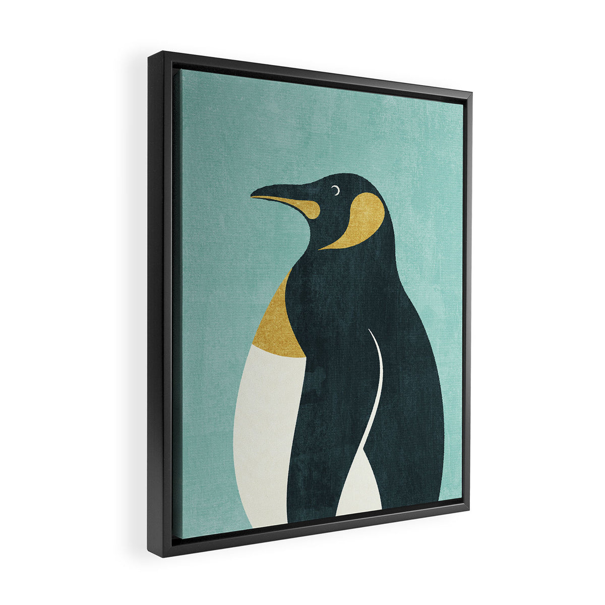 FAUNA / Emperor Penguin Framed Canvas Print Gallery Image 2