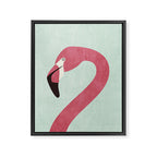 FAUNA / Flamingo Framed Canvas Print Gallery Image 6