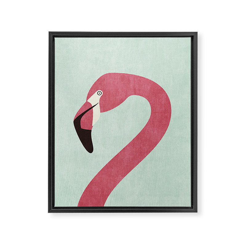 FAUNA / Flamingo Framed Canvas Print Gallery Image 6