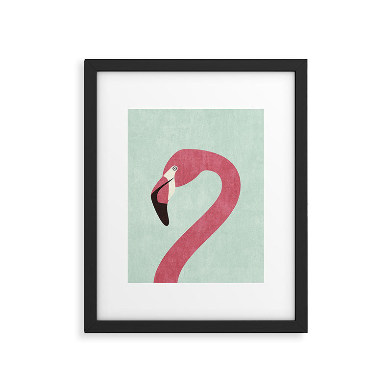 FAUNA / Flamingo Framed Art Print Gallery Image 5