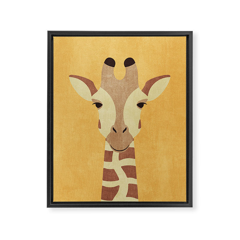 FAUNA / Giraffe Framed Canvas Print Gallery Image 6