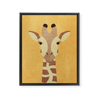 FAUNA / Giraffe Framed Canvas Print Gallery Image 6