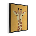 FAUNA / Giraffe Framed Canvas Print Gallery Image 2
