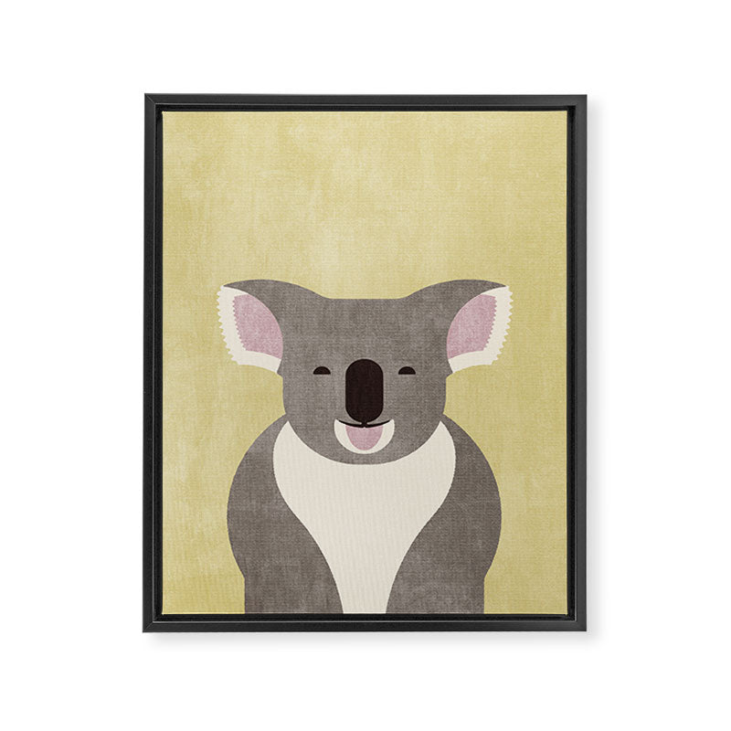 FAUNA / Koala Bear Framed Canvas Print Gallery Image 6