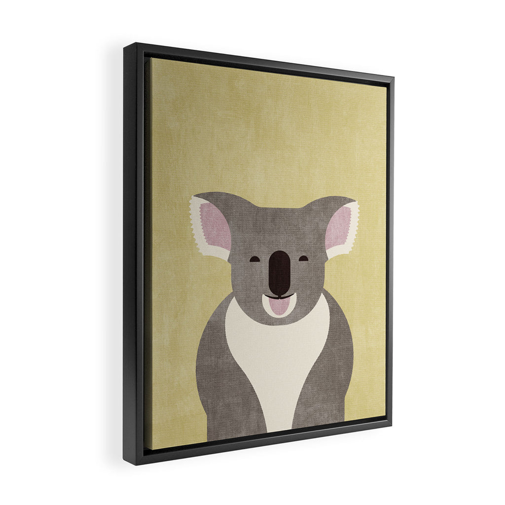 FAUNA / Koala Bear Framed Canvas Print Gallery Image 2