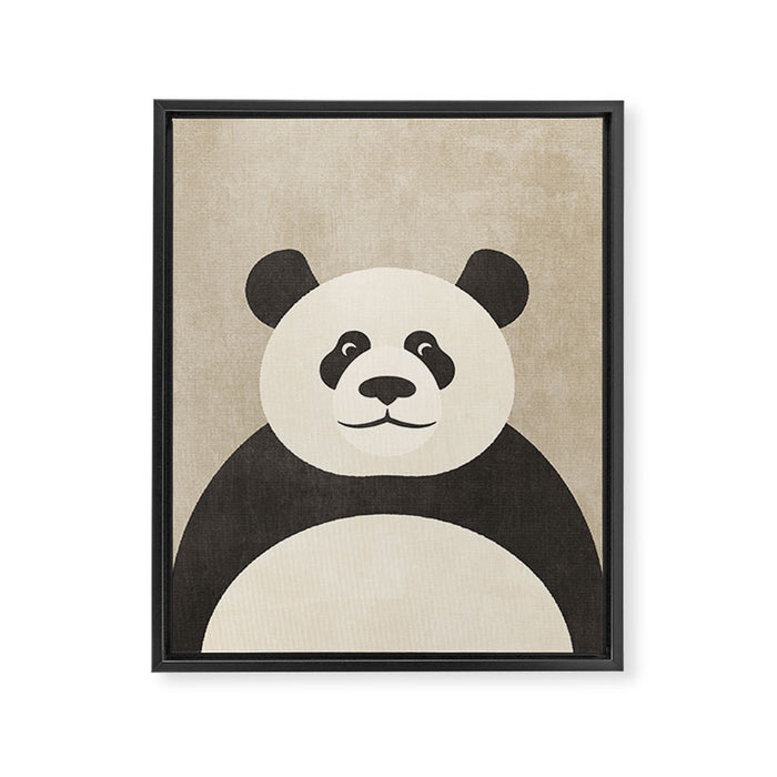 FAUNA / Panda Framed Canvas Print Gallery Image 1