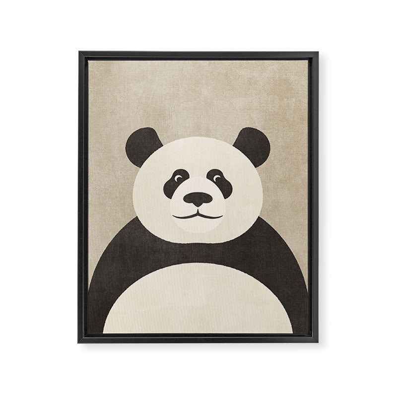 FAUNA / Panda Framed Canvas Print Gallery Image 6
