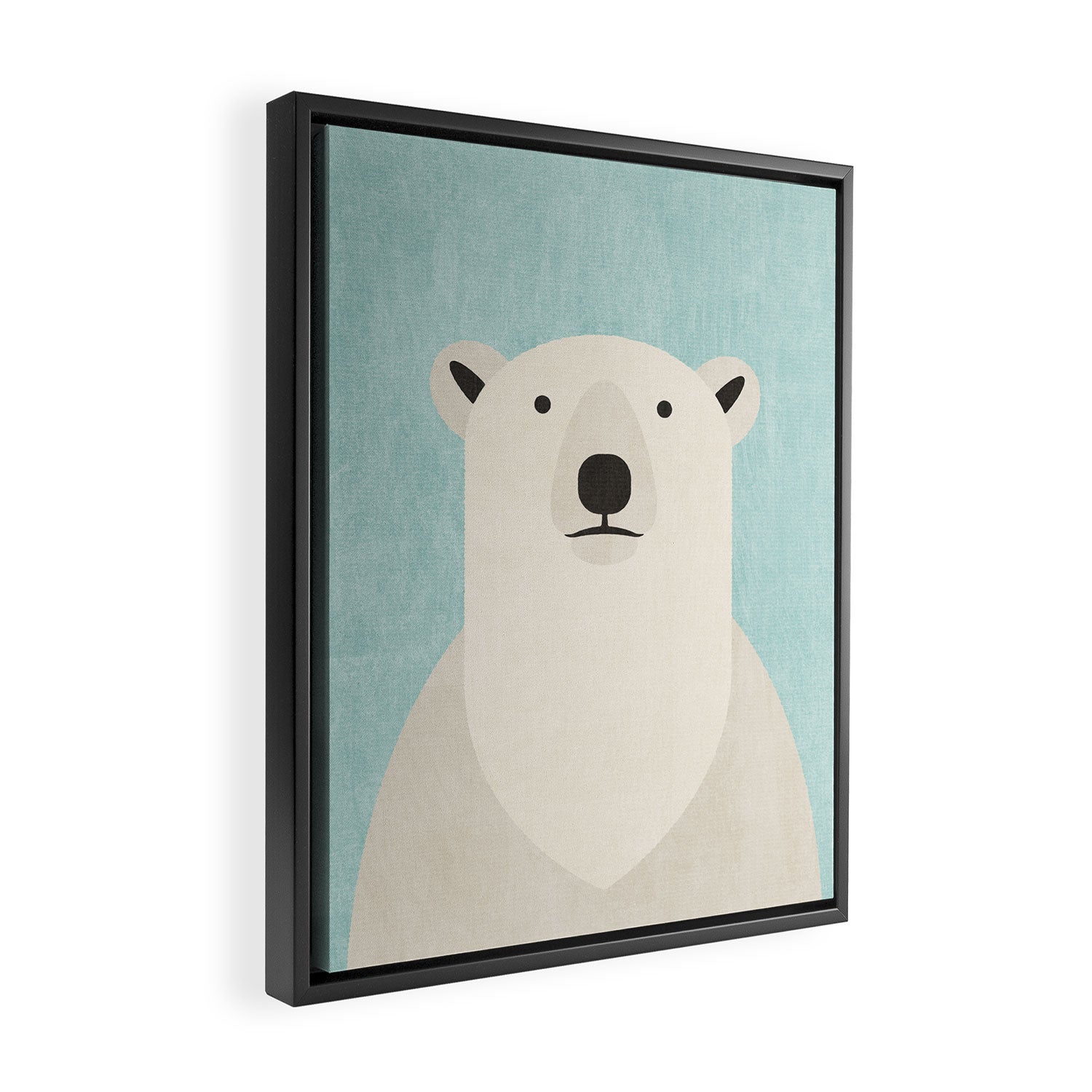 FAUNA / Polar Bear Framed Canvas Print Gallery Image 2