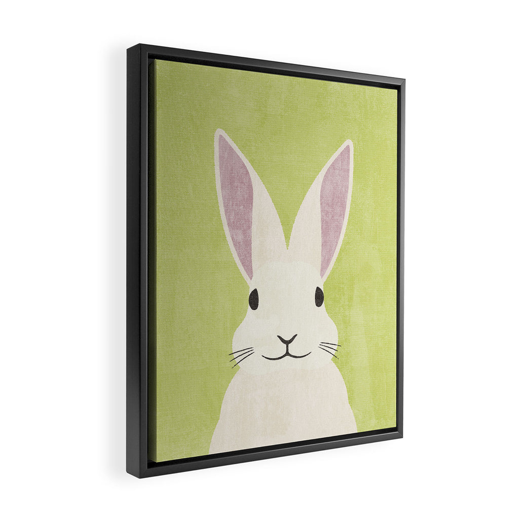 FAUNA / Rabbit Framed Canvas Print Gallery Image 2