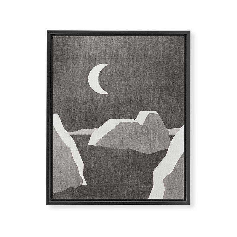 LANDSHAPES / Arctic - Night Framed Canvas Print Gallery Image 6