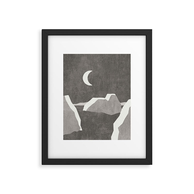 LANDSHAPES / Arctic - Night Framed Art Print Gallery Image 5