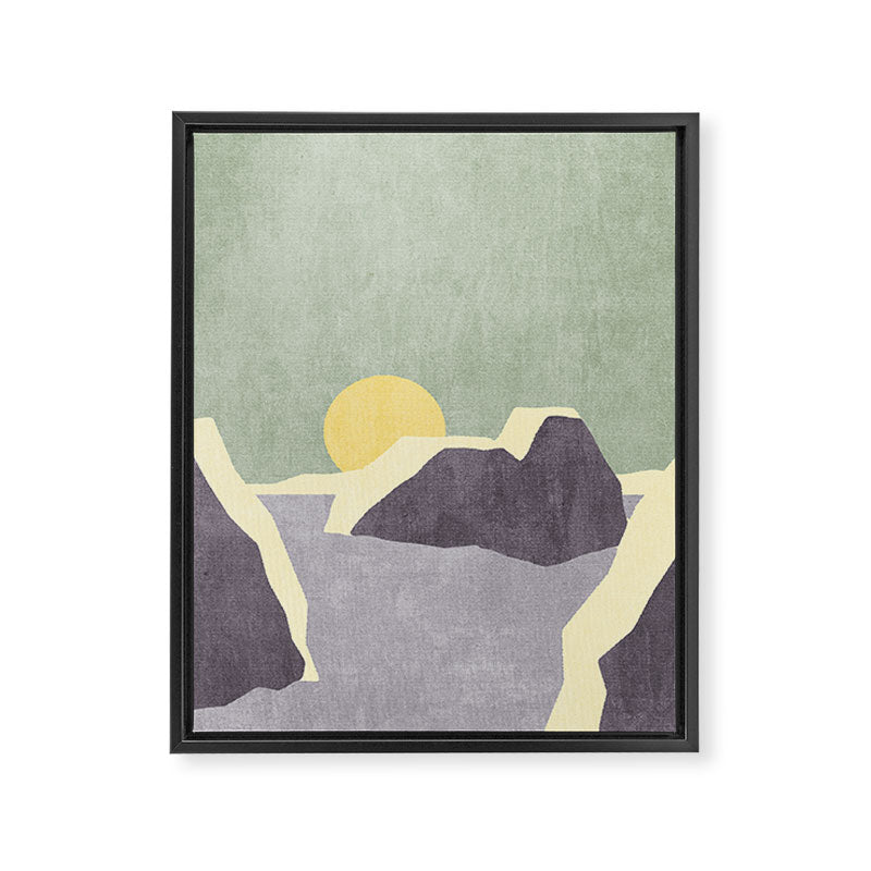 LANDSHAPES / Arctic - Sunset Framed Canvas Print Gallery Image 6