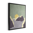 LANDSHAPES / Arctic - Sunset Framed Canvas Print Gallery Image 2