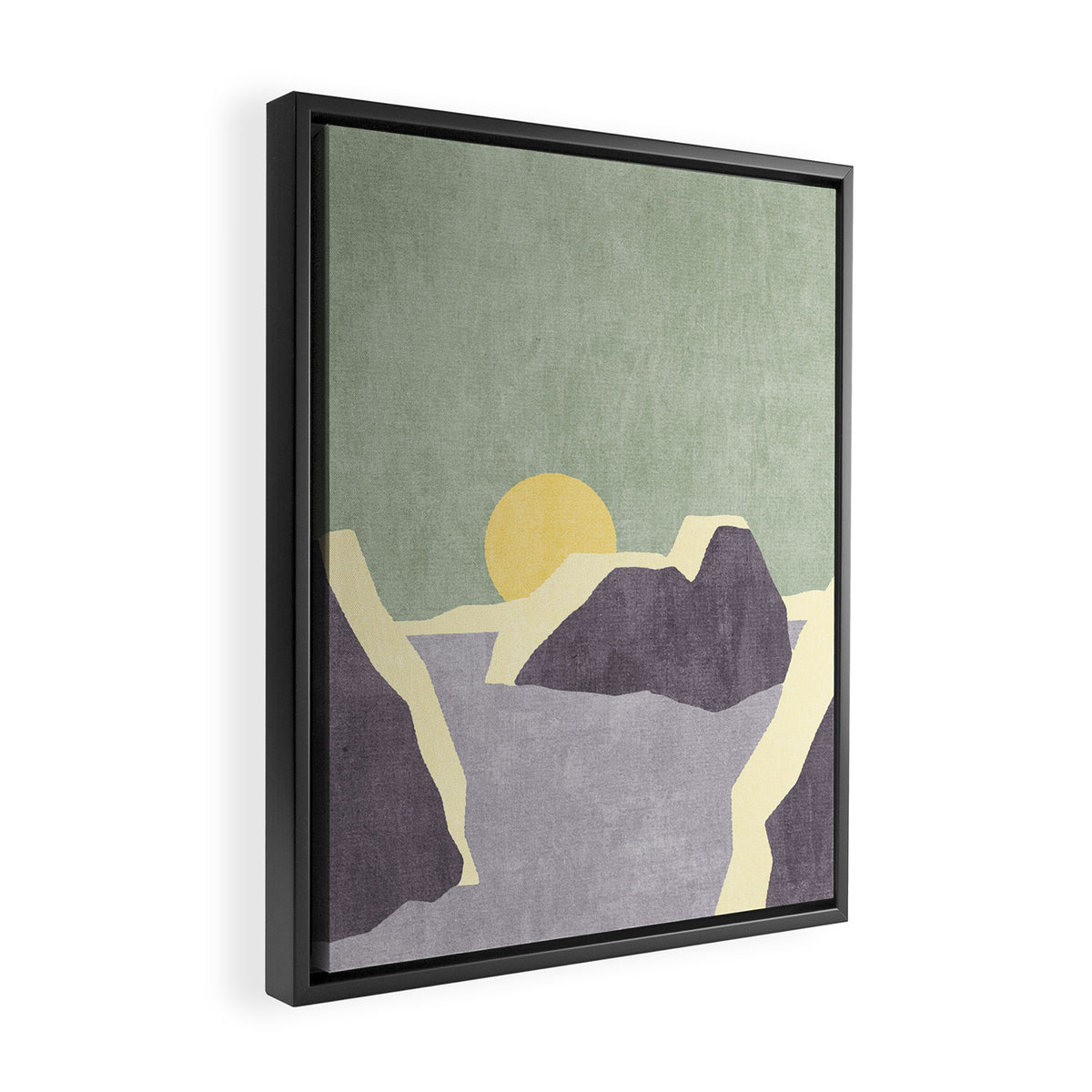 LANDSHAPES / Arctic - Sunset Framed Canvas Print Gallery Image 2