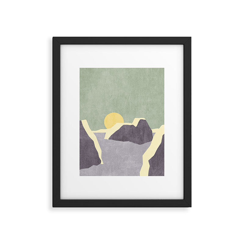 LANDSHAPES / Arctic - Sunset Framed Art Print Gallery Image 5