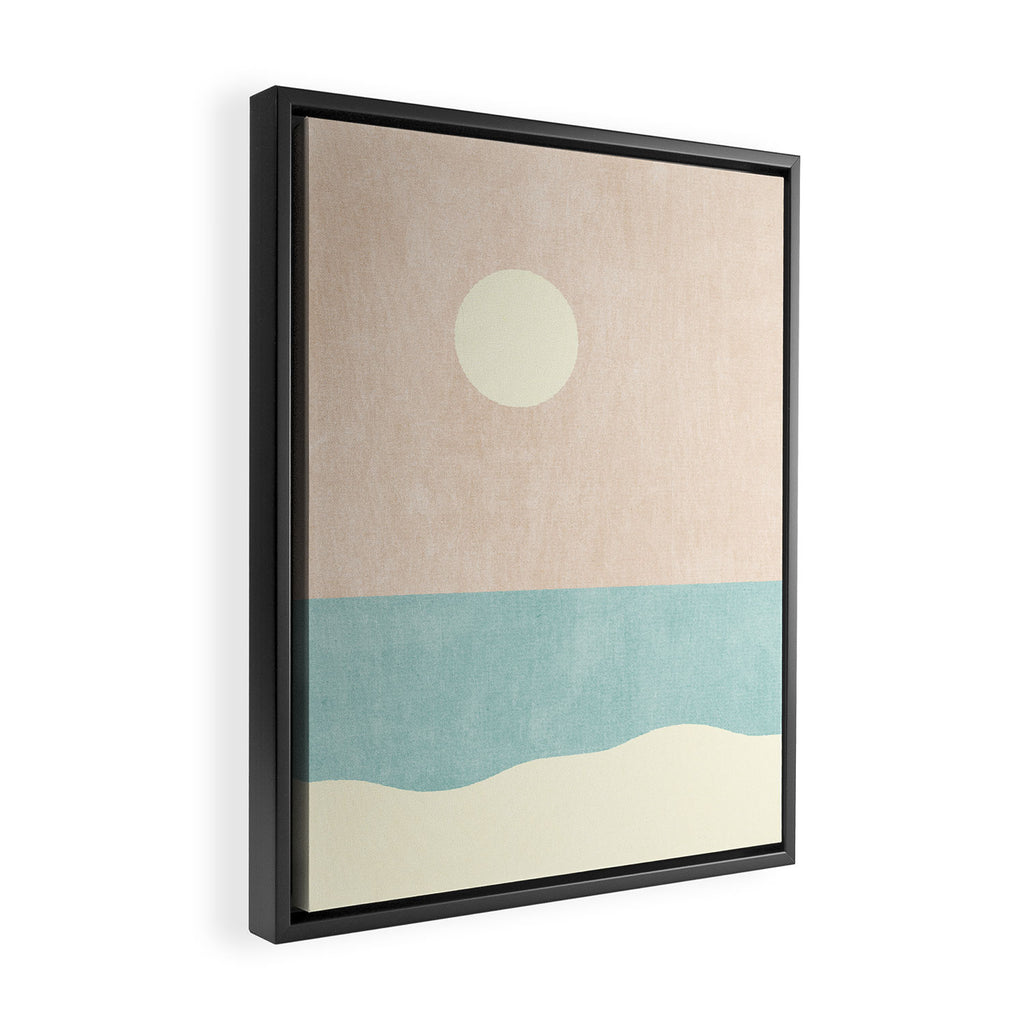LANDSHAPES / Beach - Day Framed Canvas Print Gallery Image 2