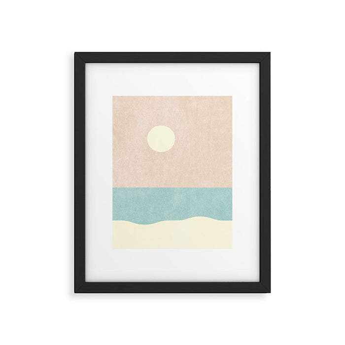 LANDSHAPES / Beach - Day Framed Art Print Gallery Image 1