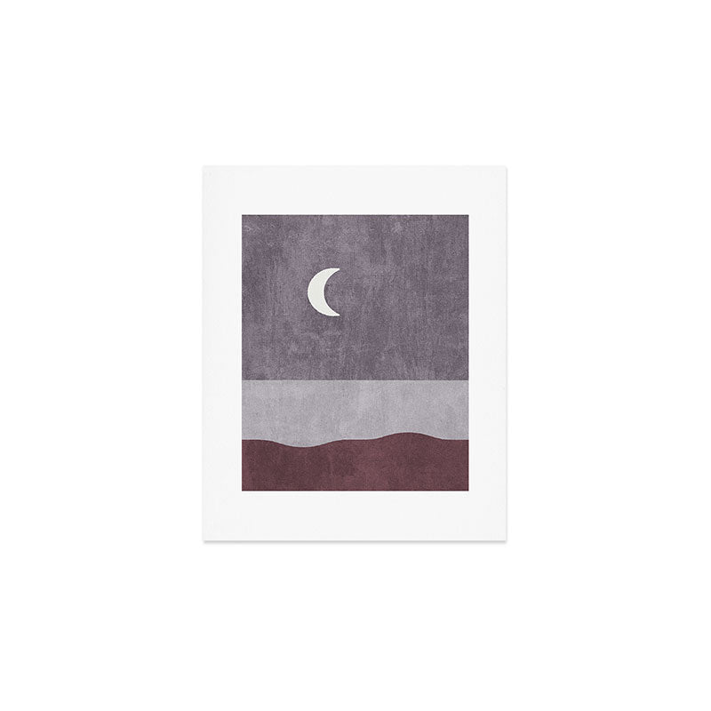 LANDSHAPES / Beach - Night Art Print Gallery Image 1
