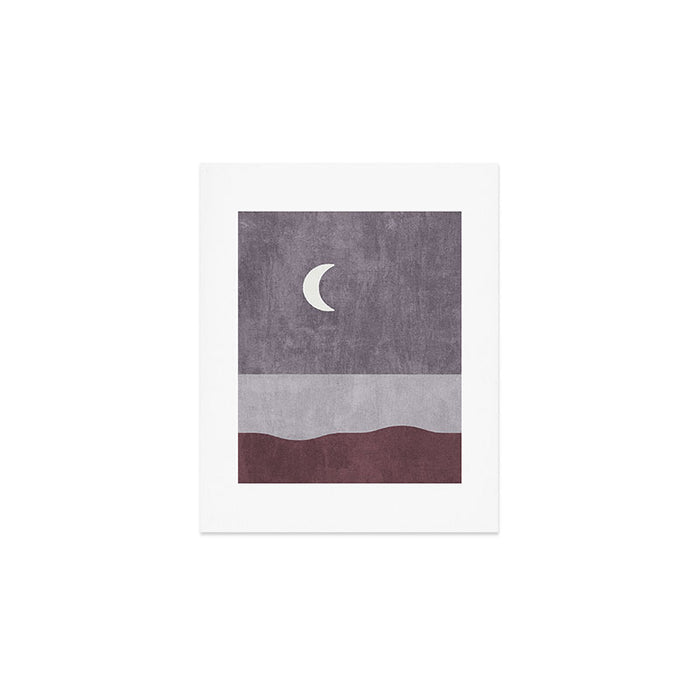LANDSHAPES / Beach - Night Art Print Gallery Image 1