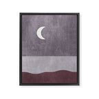LANDSHAPES / Beach - Night Framed Canvas Print Gallery Image 6