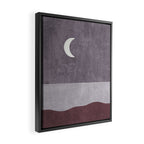 LANDSHAPES / Beach - Night Framed Canvas Print Gallery Image 2