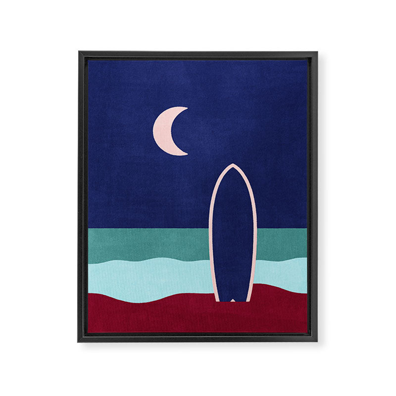 LANDSHAPES - Beach - night Framed Canvas Print Gallery Image 6