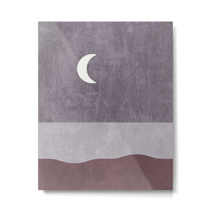 LANDSHAPES / Beach - Night Metal Print Gallery Image 1