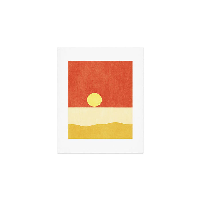 LANDSHAPES / Beach - Sunset Art Print Gallery Image 1